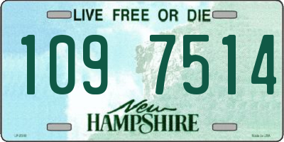 NH license plate 1097514