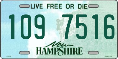 NH license plate 1097516