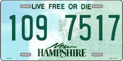 NH license plate 1097517