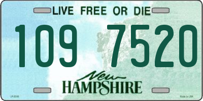 NH license plate 1097520