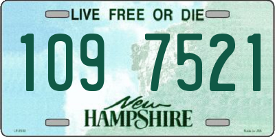 NH license plate 1097521