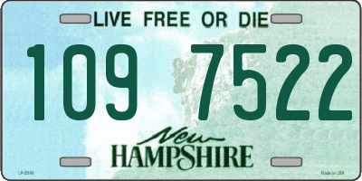 NH license plate 1097522