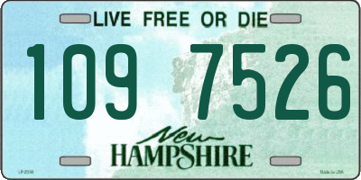 NH license plate 1097526