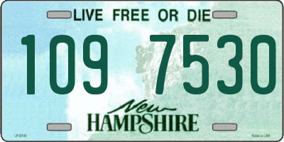 NH license plate 1097530
