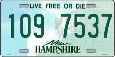 NH license plate 1097537