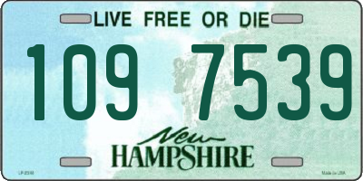 NH license plate 1097539
