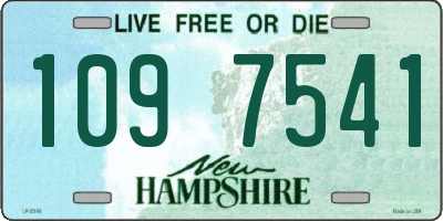 NH license plate 1097541