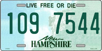 NH license plate 1097544
