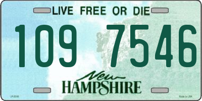 NH license plate 1097546