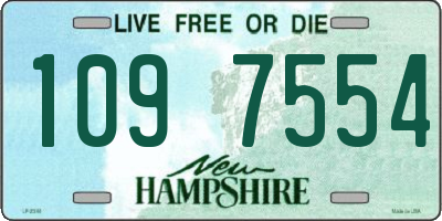 NH license plate 1097554
