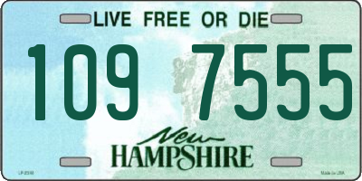 NH license plate 1097555