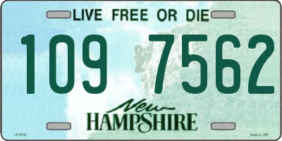 NH license plate 1097562