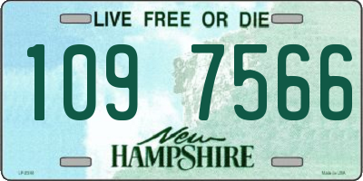 NH license plate 1097566