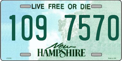 NH license plate 1097570