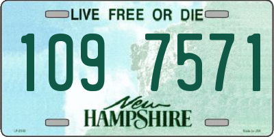 NH license plate 1097571