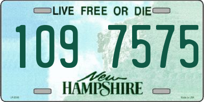 NH license plate 1097575