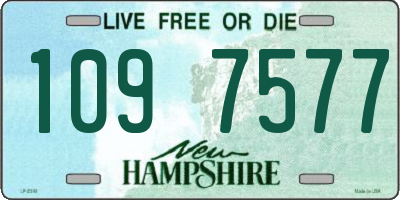 NH license plate 1097577