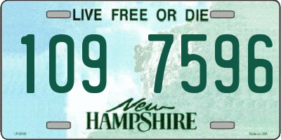 NH license plate 1097596