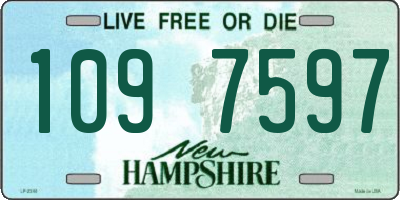 NH license plate 1097597