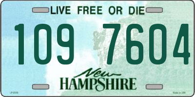 NH license plate 1097604