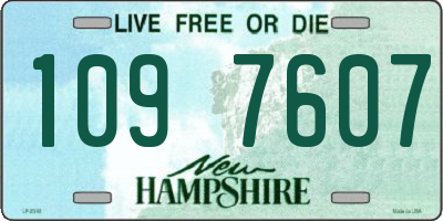 NH license plate 1097607