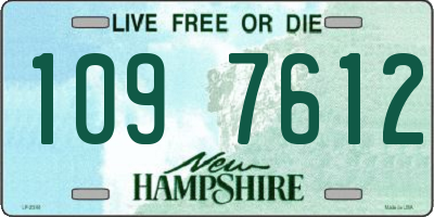NH license plate 1097612