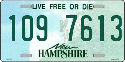 NH license plate 1097613