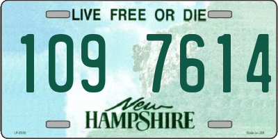 NH license plate 1097614
