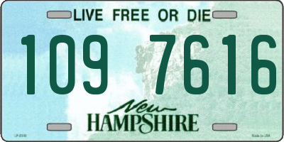 NH license plate 1097616