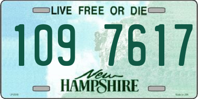 NH license plate 1097617
