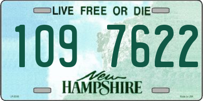 NH license plate 1097622