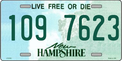 NH license plate 1097623