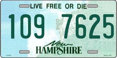 NH license plate 1097625