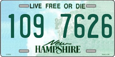 NH license plate 1097626