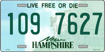 NH license plate 1097627