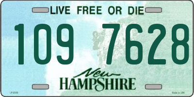 NH license plate 1097628