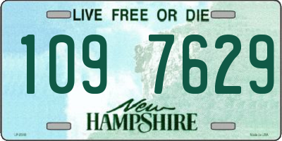 NH license plate 1097629
