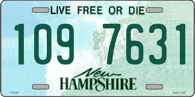 NH license plate 1097631