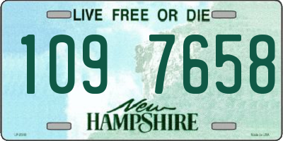 NH license plate 1097658