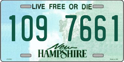 NH license plate 1097661
