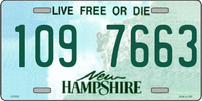 NH license plate 1097663