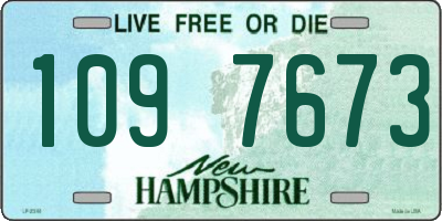 NH license plate 1097673