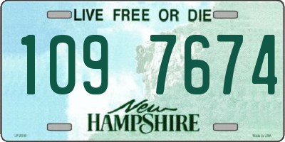 NH license plate 1097674