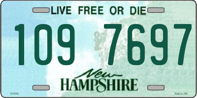 NH license plate 1097697