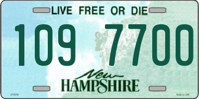 NH license plate 1097700