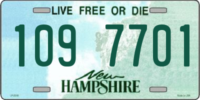 NH license plate 1097701