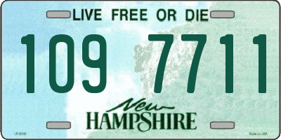 NH license plate 1097711
