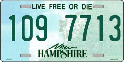 NH license plate 1097713