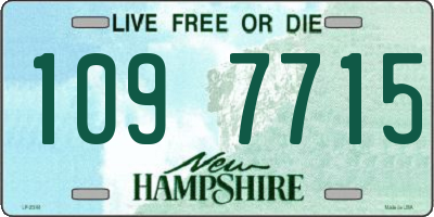 NH license plate 1097715