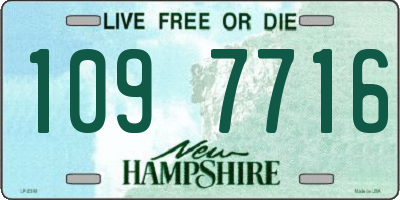 NH license plate 1097716